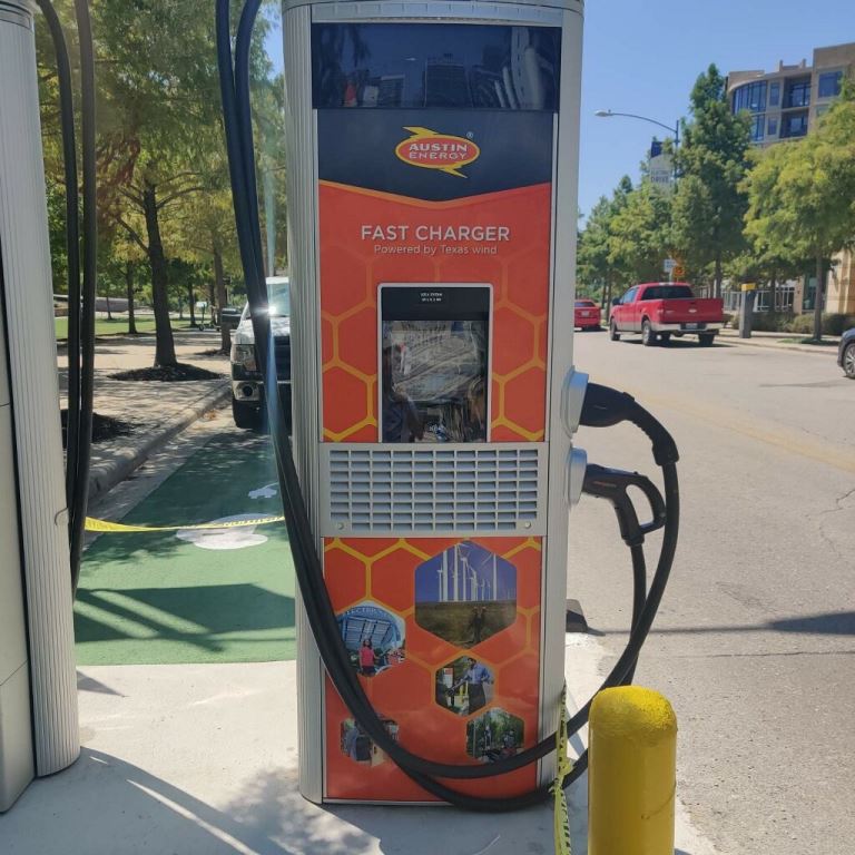 Fast charging station on Electric Drive