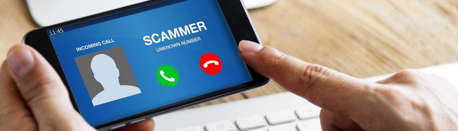 Spot and report scams