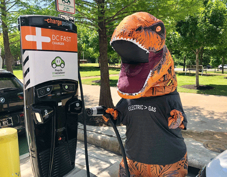 StEVie the EV loving TRex StEVie the EV loving TRex