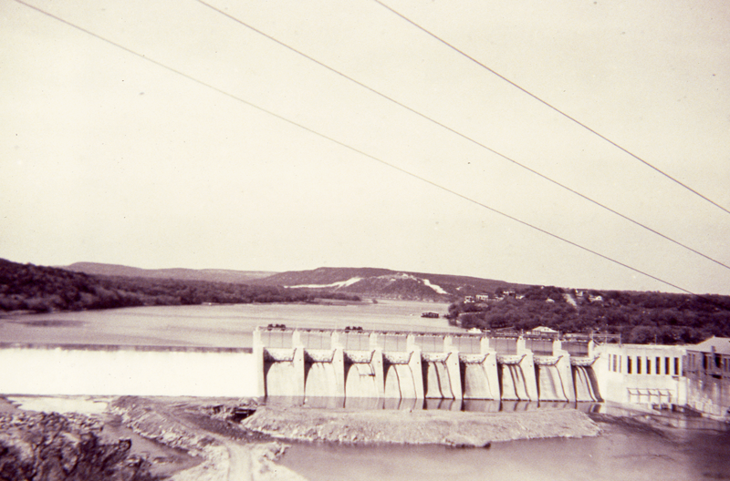 Tom Miller Dam, completed, 1940