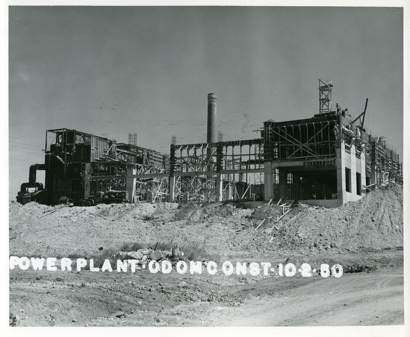 Power plant under construction October 1950