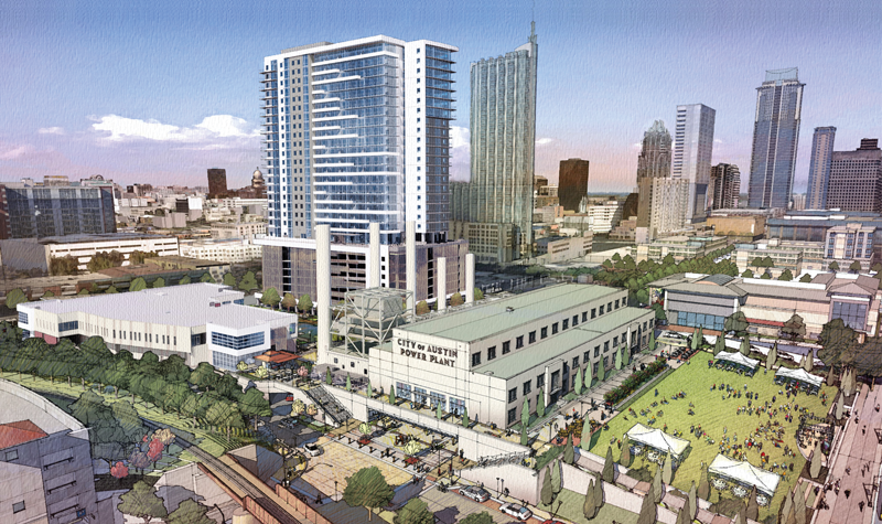 Conceptual rendering of the downtown Seaholm District
