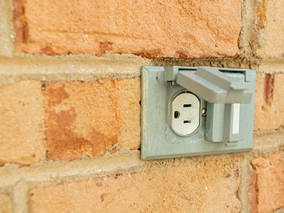 Exterior electrical outlet