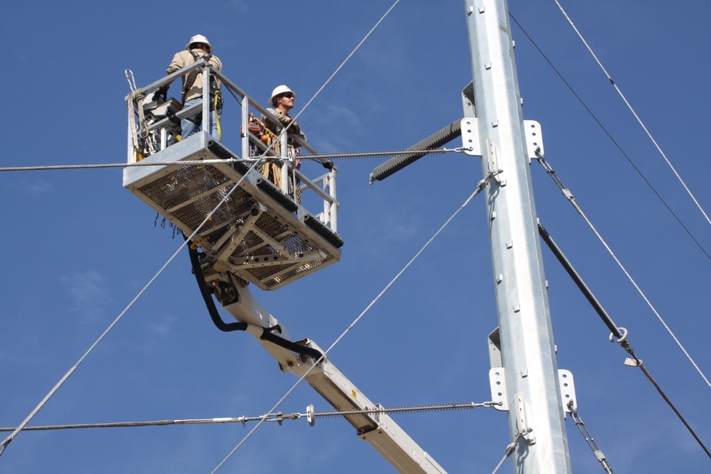 image of high voltage transmission lines